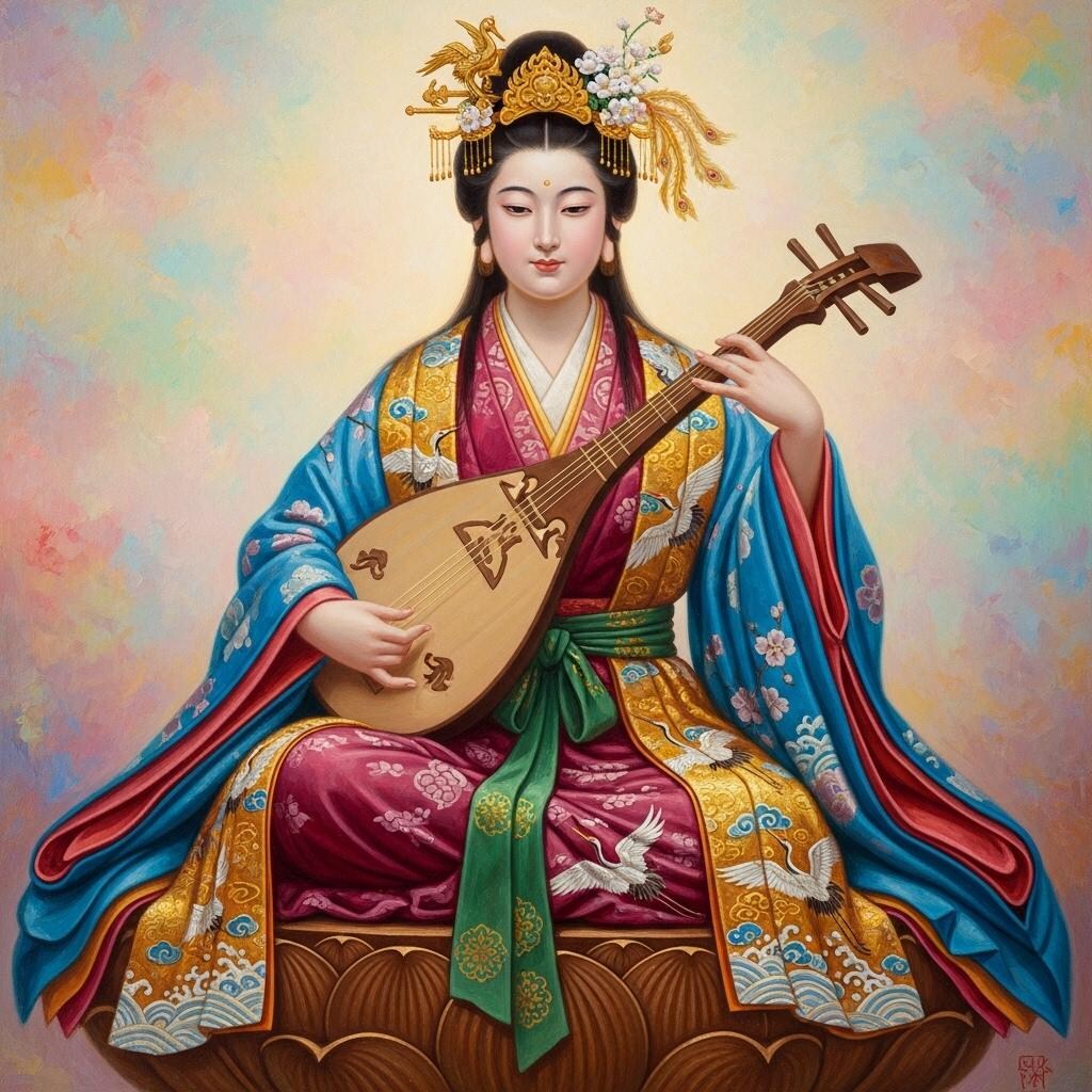 弁才天様　その2(２枚)