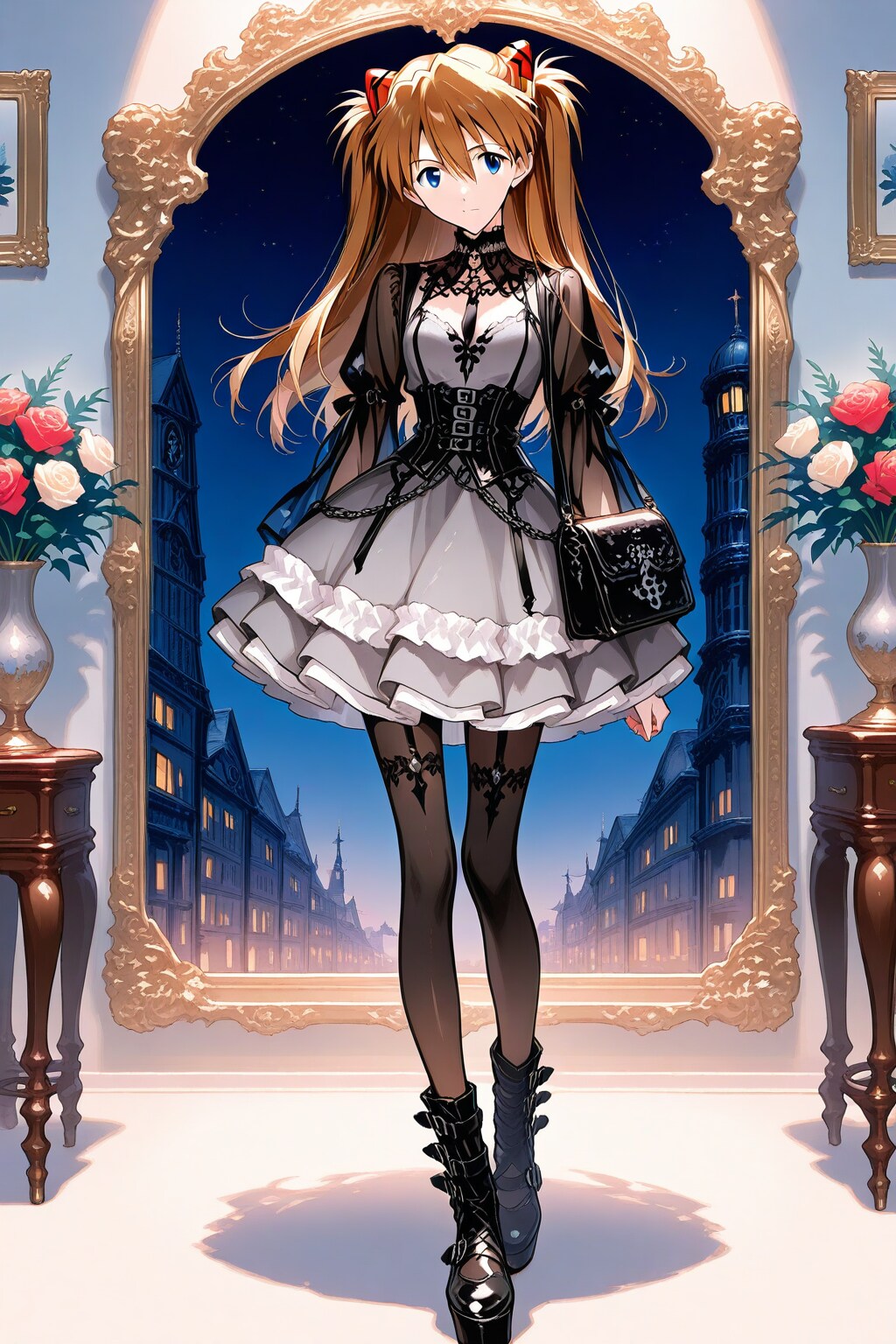 『式波・惣流・アスカ・ラングレー』にゴシック風ファッションを着てもらった。－その２－