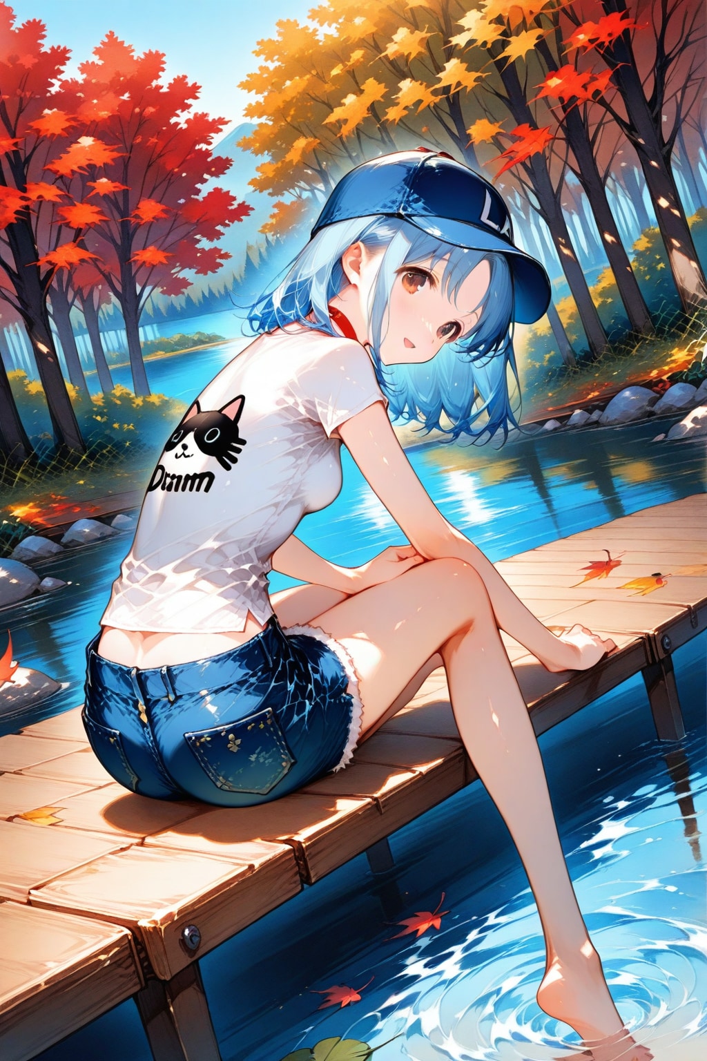 赤いチョーカーを付けた女の子