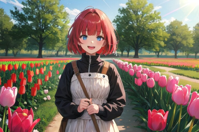 チューリップ畑