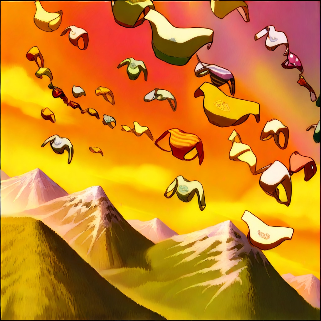 パンティは飛んで行く