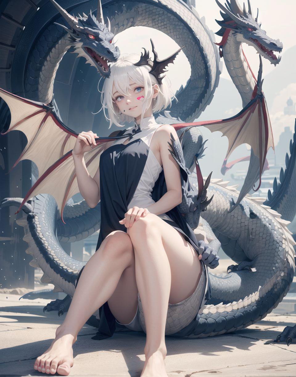 ドラゴンハーフの少女