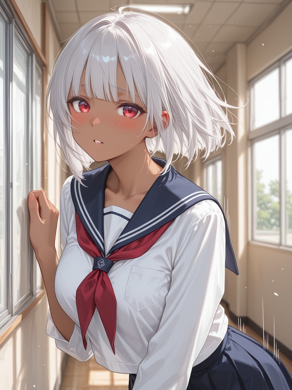 赤い瞳がすべてを語っている…