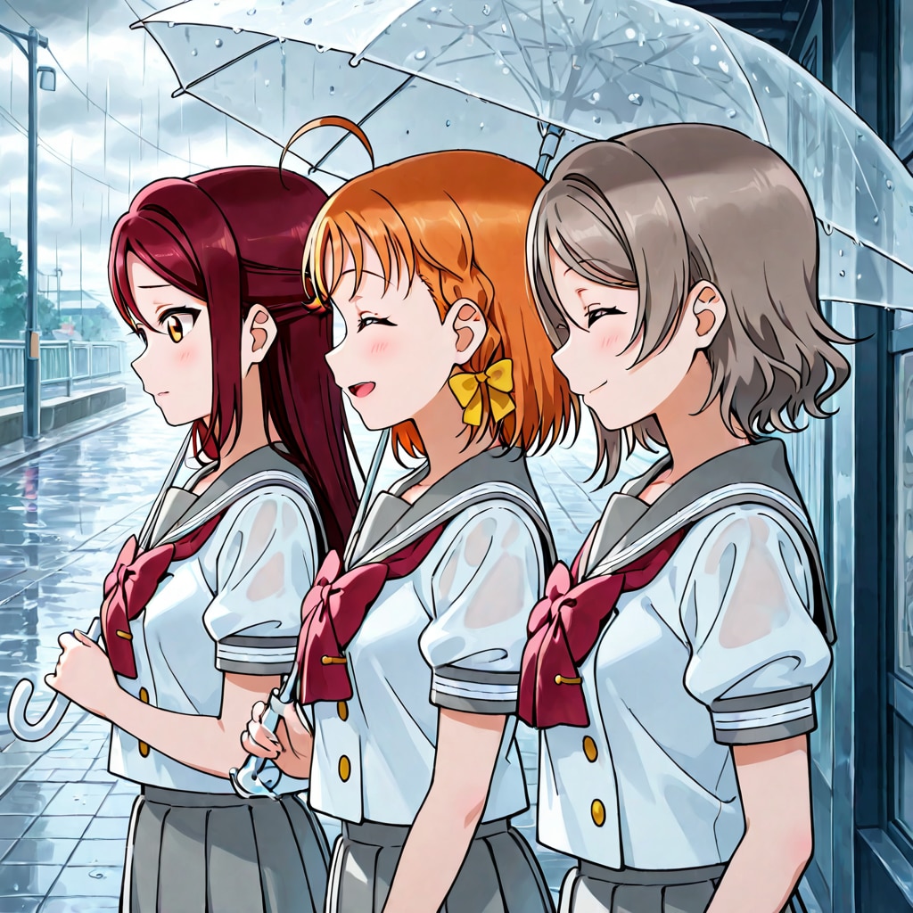 3人で登校