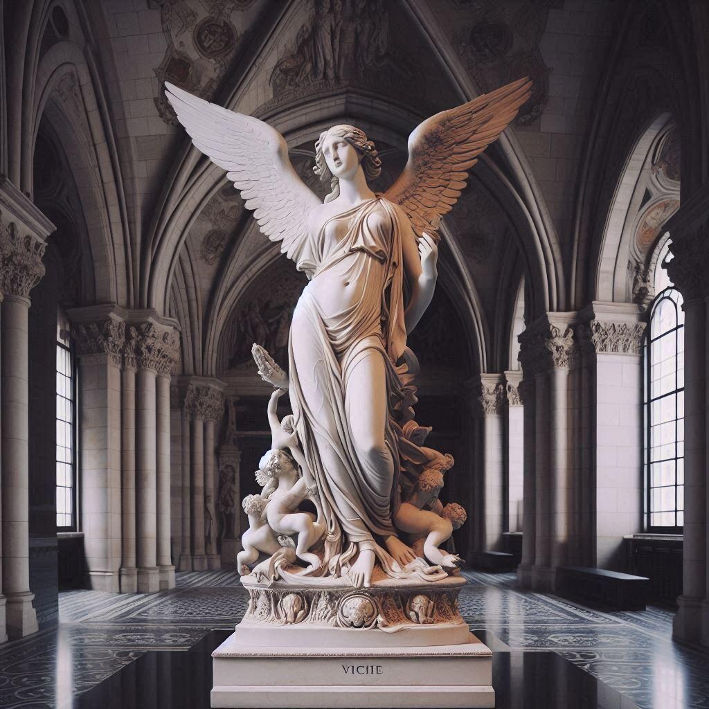 色々な鉱物で出来た天使像