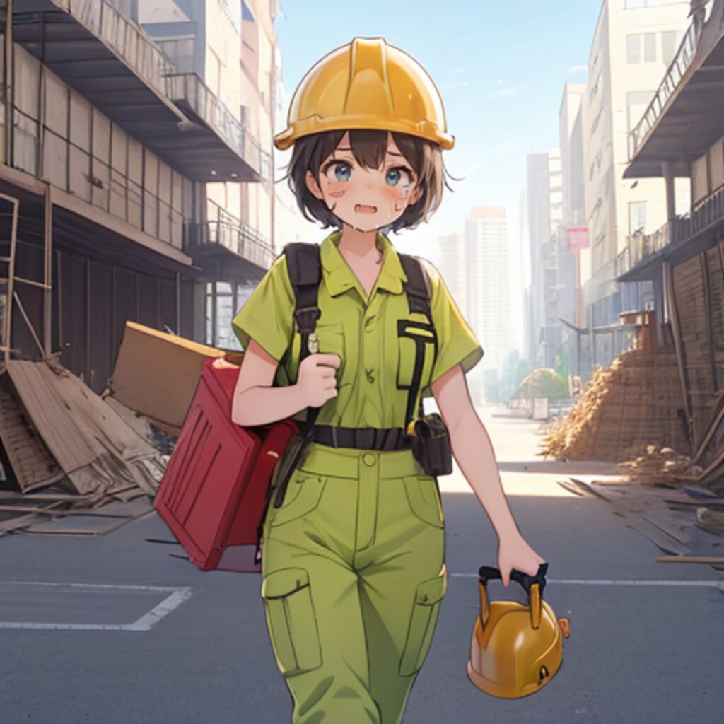 工事現場は厳しいのです。