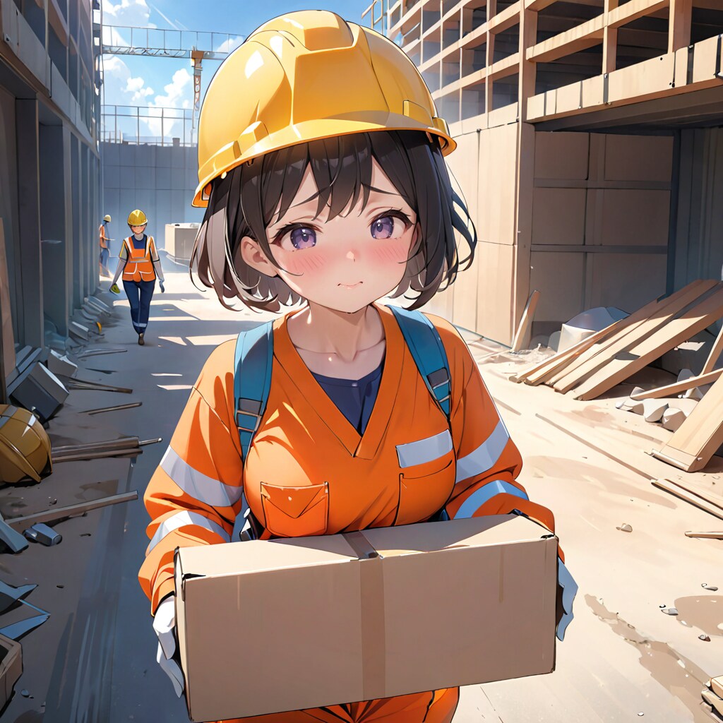 工事現場は厳しいのです。