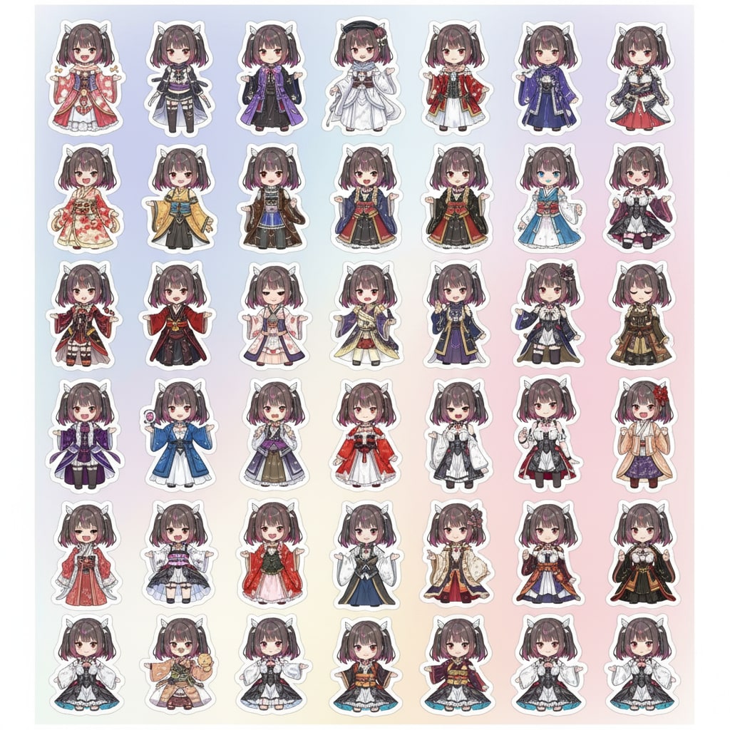 ミテルちゃんシールセット