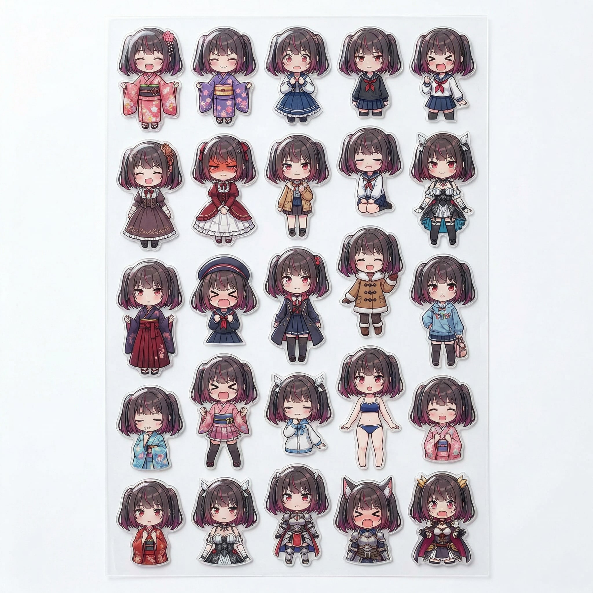 ミテルちゃんシールセット | の人気AIイラスト・グラビア