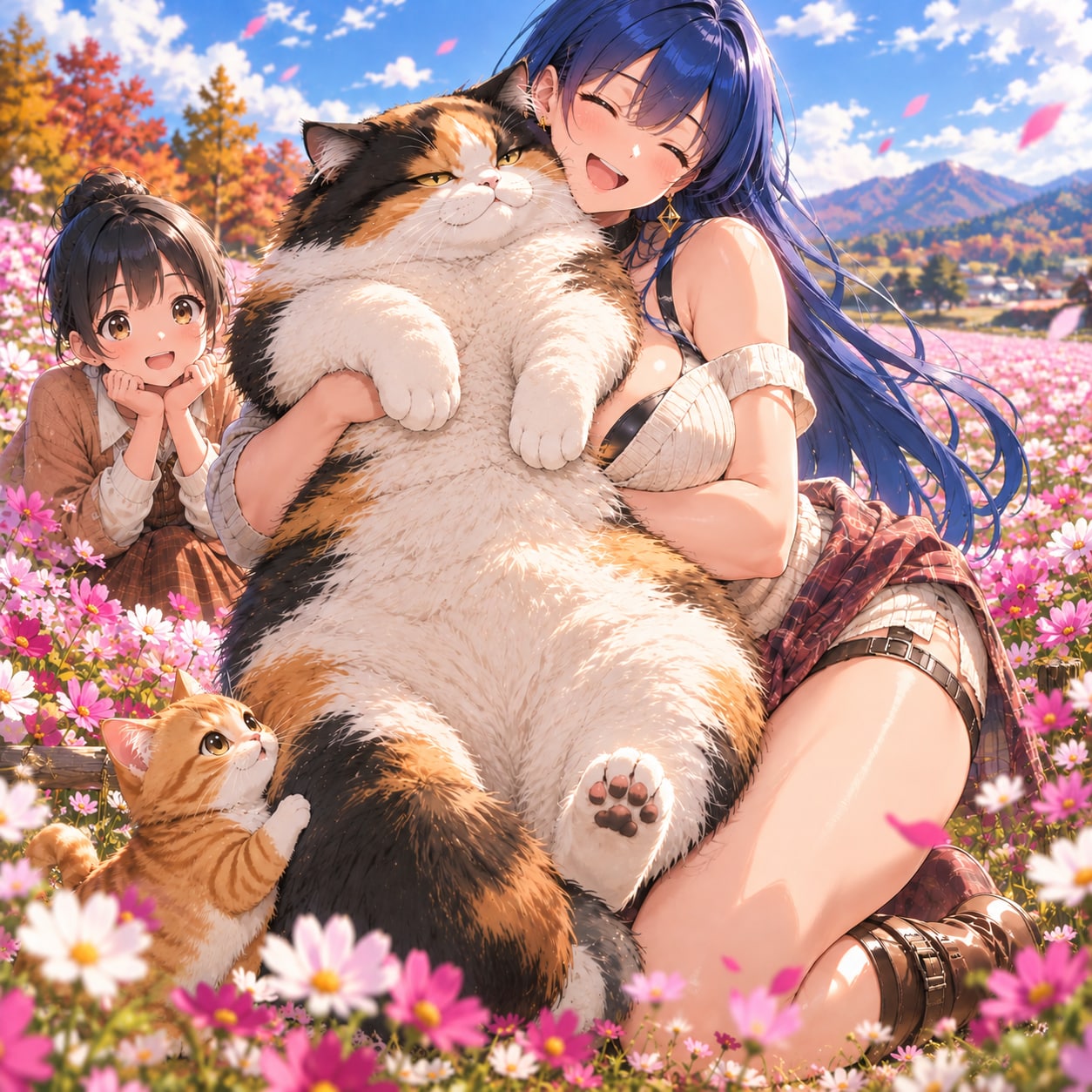 三毛殿 × あい「むぎゅーっ！……迷惑です」 | の人気AIイラスト・グラビア