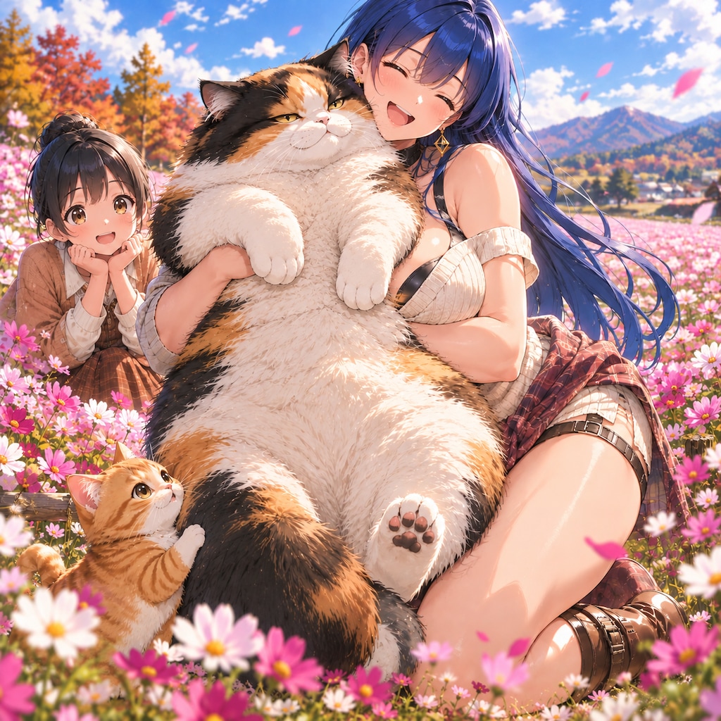 三毛殿 × あい「むぎゅーっ！……迷惑です」