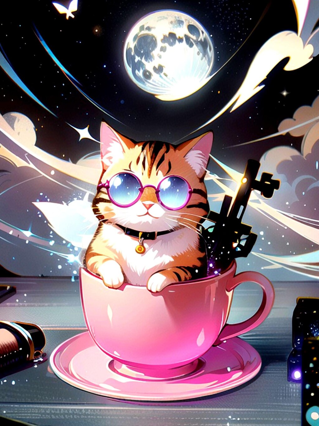 サングラスの猫