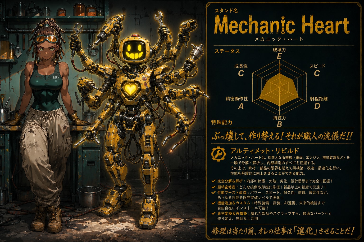 Mechanic Heart(ルシア・ドレムドの守護霊) | の人気AIイラスト・グラビア