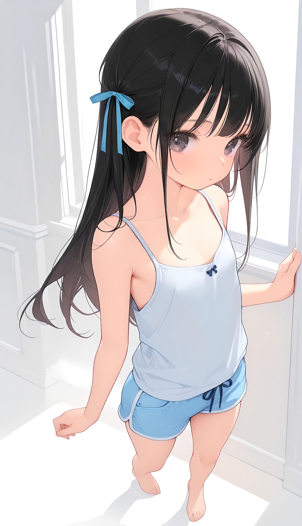 暑い、部屋でアイス～