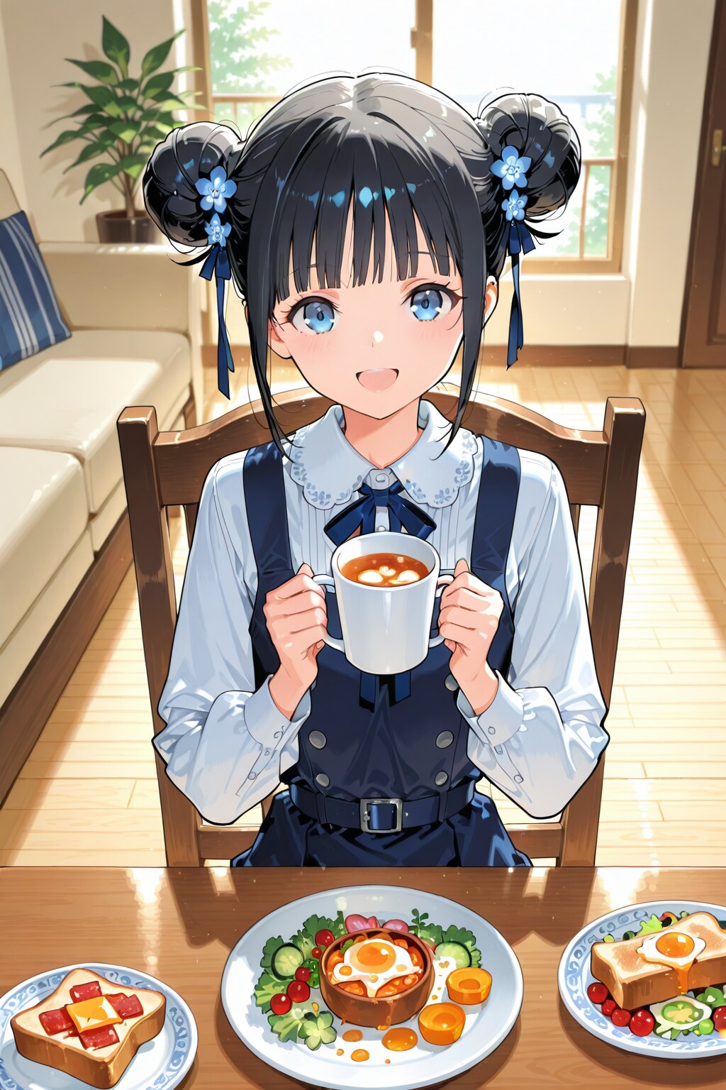 おだんごちゃん🍡✨と朝ごはん🍚✨　6/16