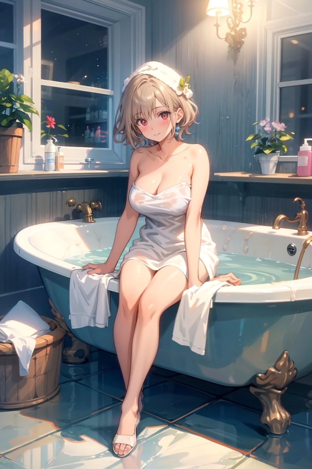 今夜のTOPAZとV4Bで金髪ショートヘアさん…。
