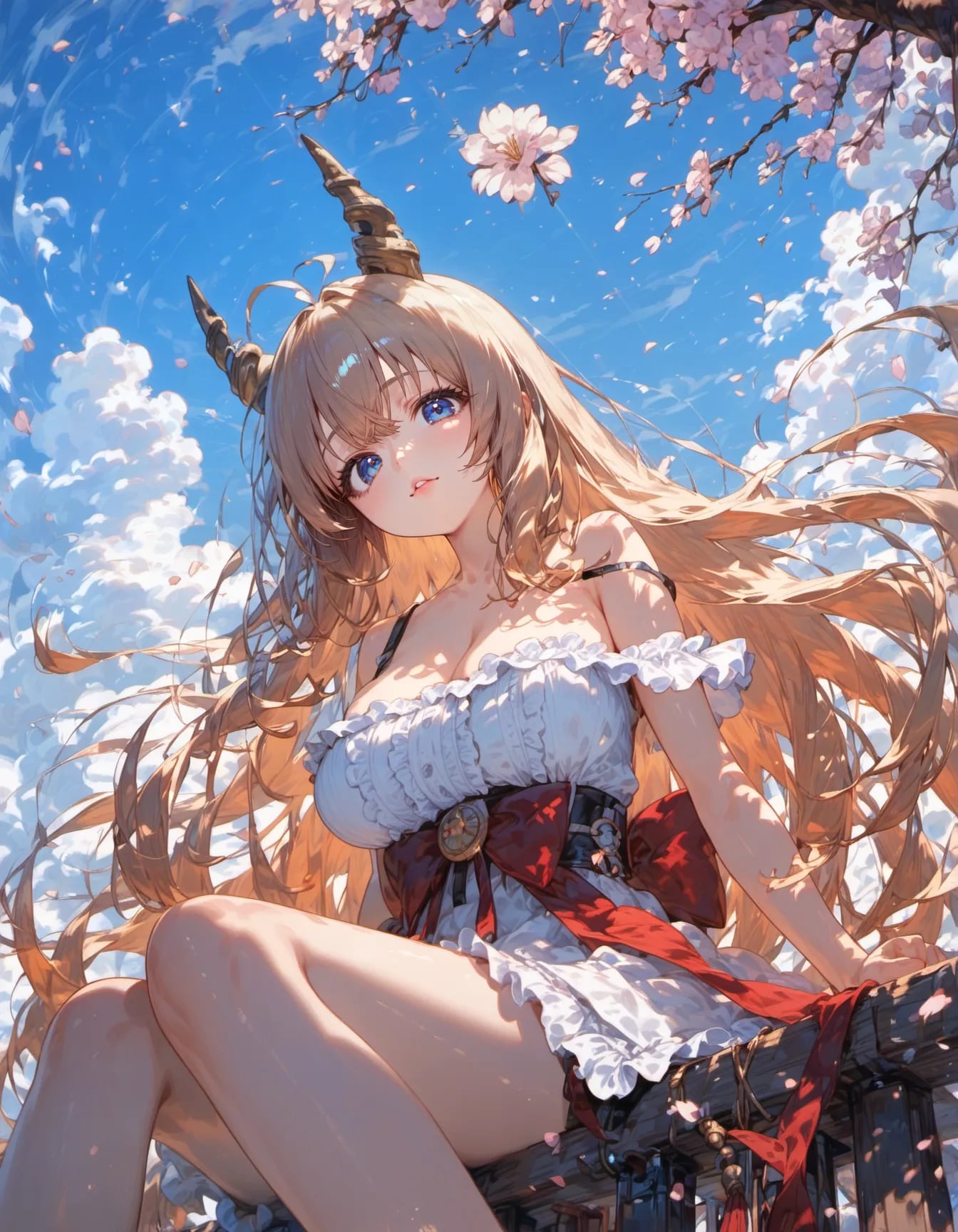 Horns and Blossoms | の人気AIイラスト・グラビア