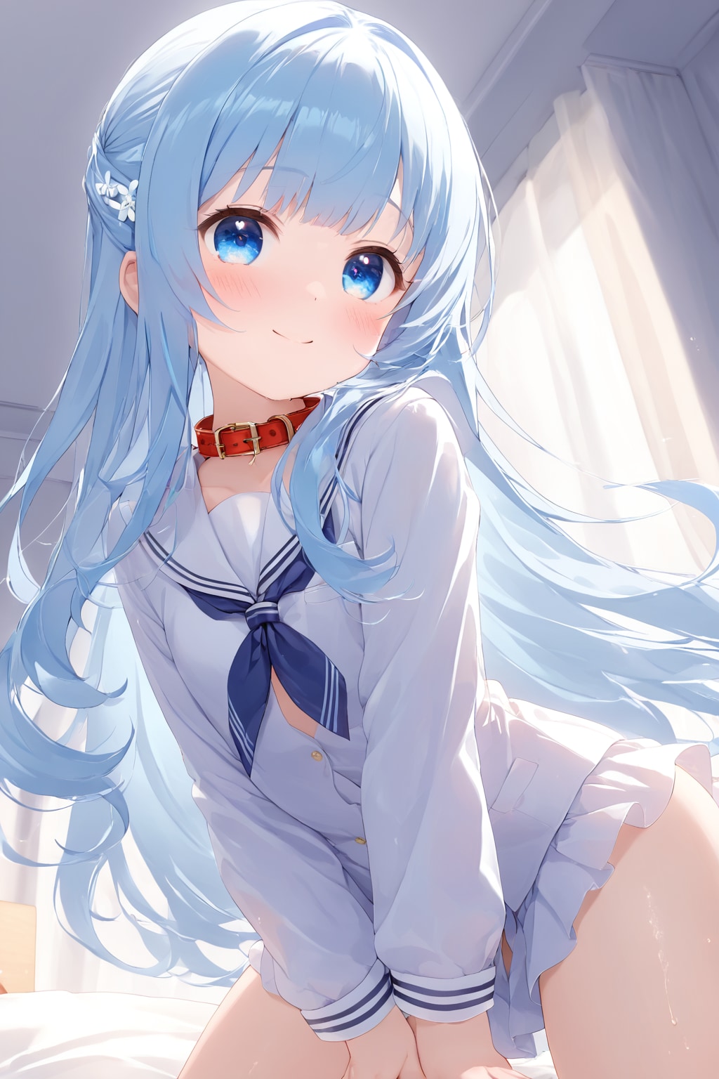 チャームポイントの赤い首輪