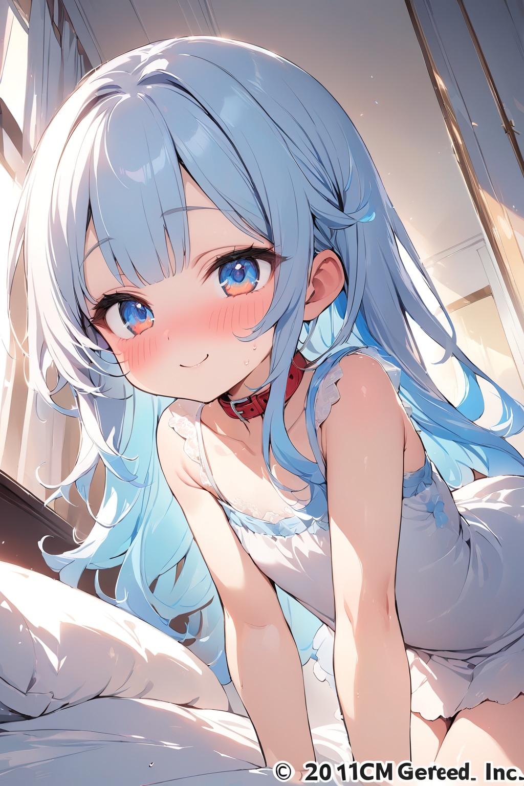 チャームポイントの赤い首輪