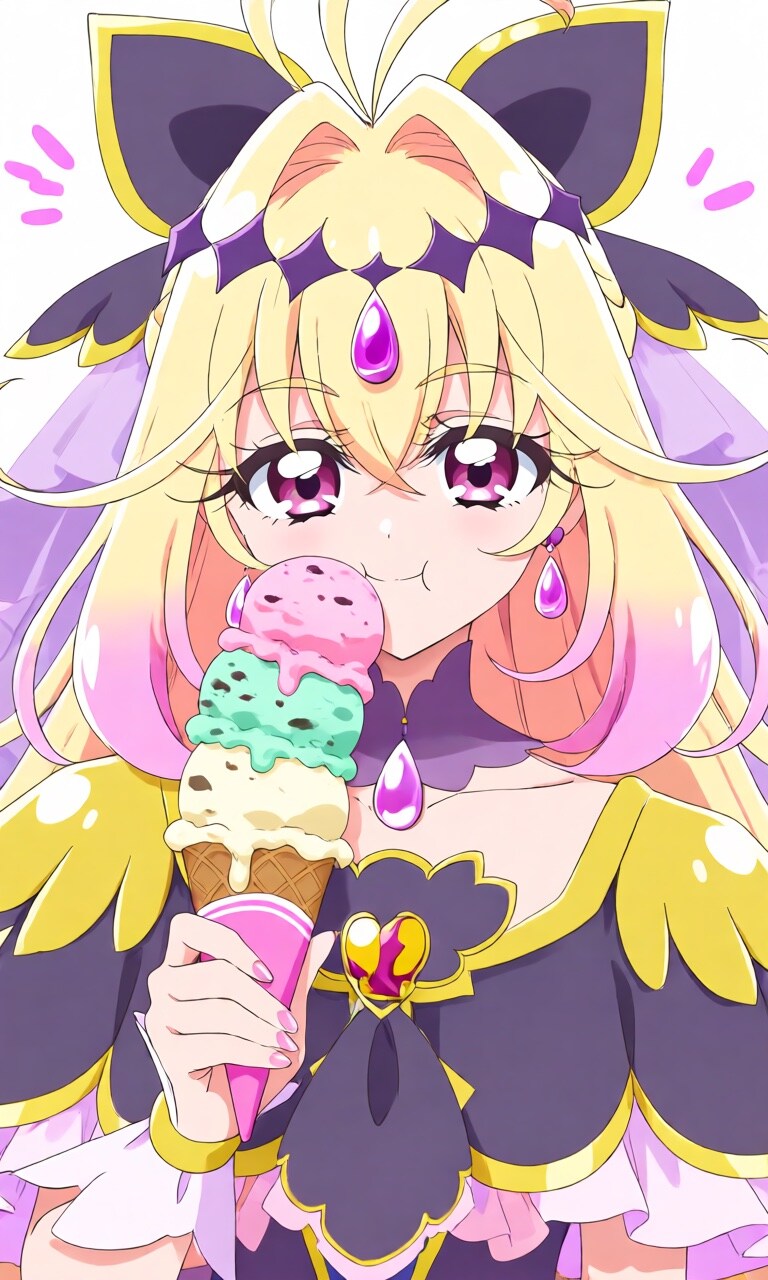 アイス食べるキュアアルカナシャドウ | の人気AIイラスト・グラビア