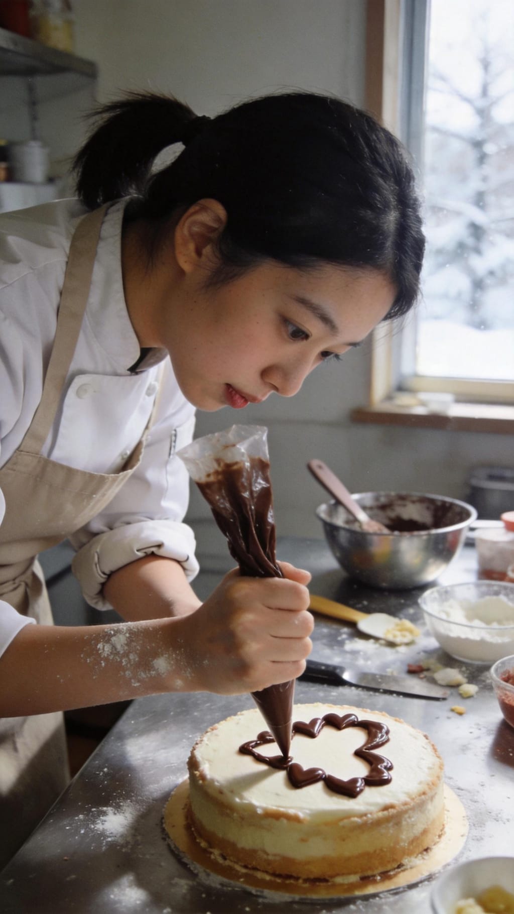 Crafting a Heart in Strawberry Cream
