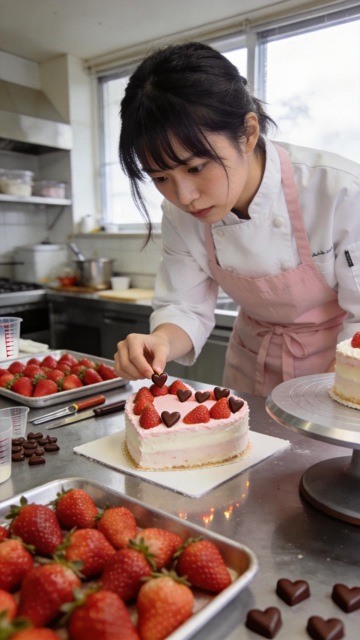 Crafting a Heart in Strawberry Cream