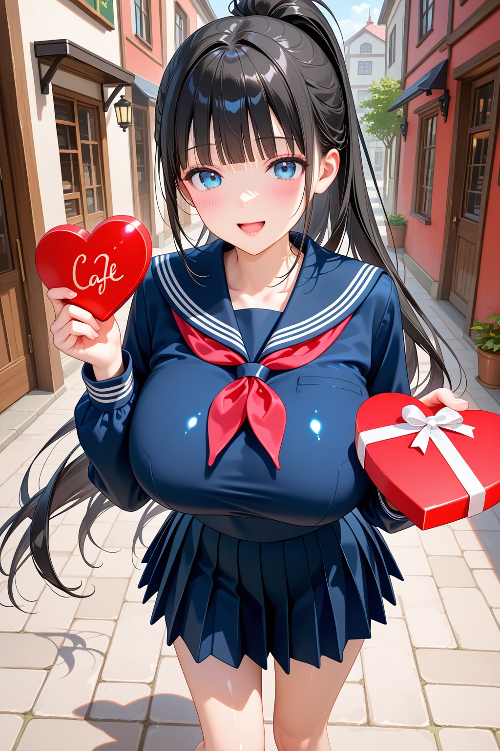 明るく渡してくる