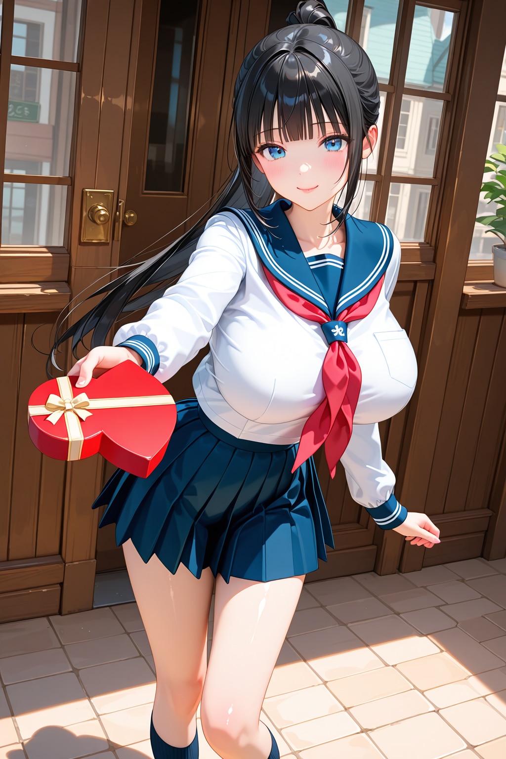 明るく渡してくる