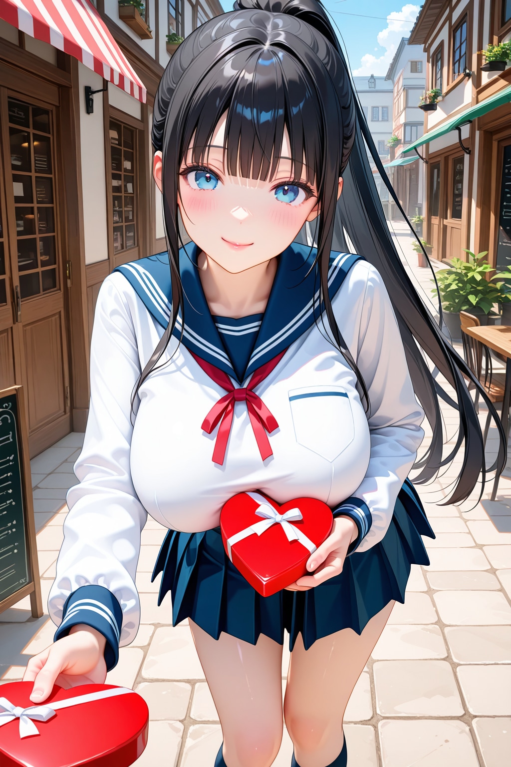 明るく渡してくる