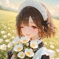 メイドさんと純白の花 4枚目