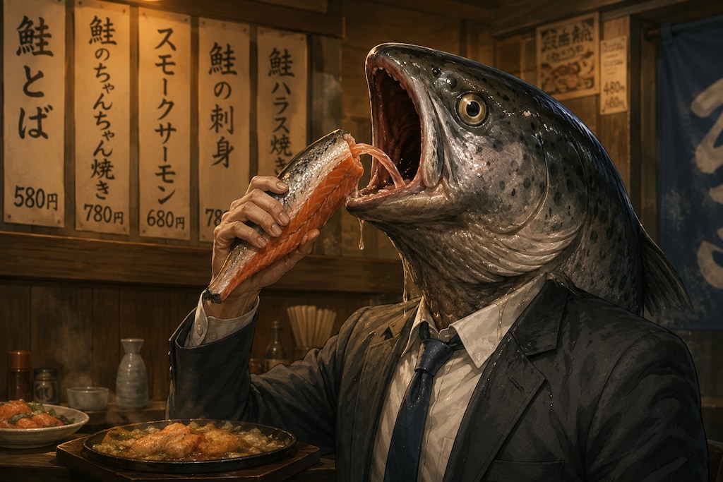 鮭が飲める鮭が飲める鮭が飲めるぞ