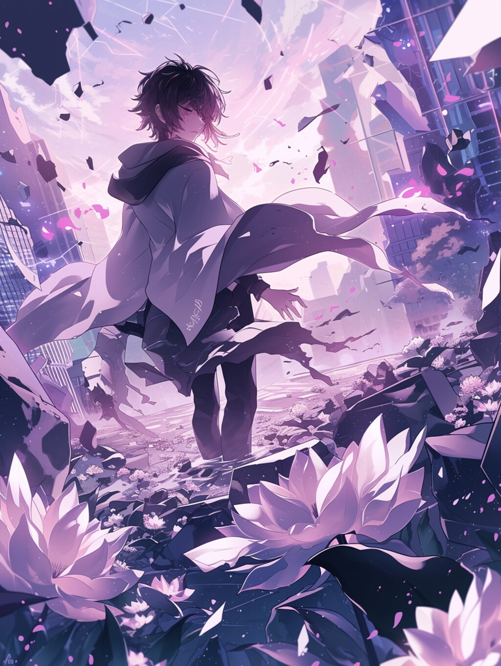 花舞う世界