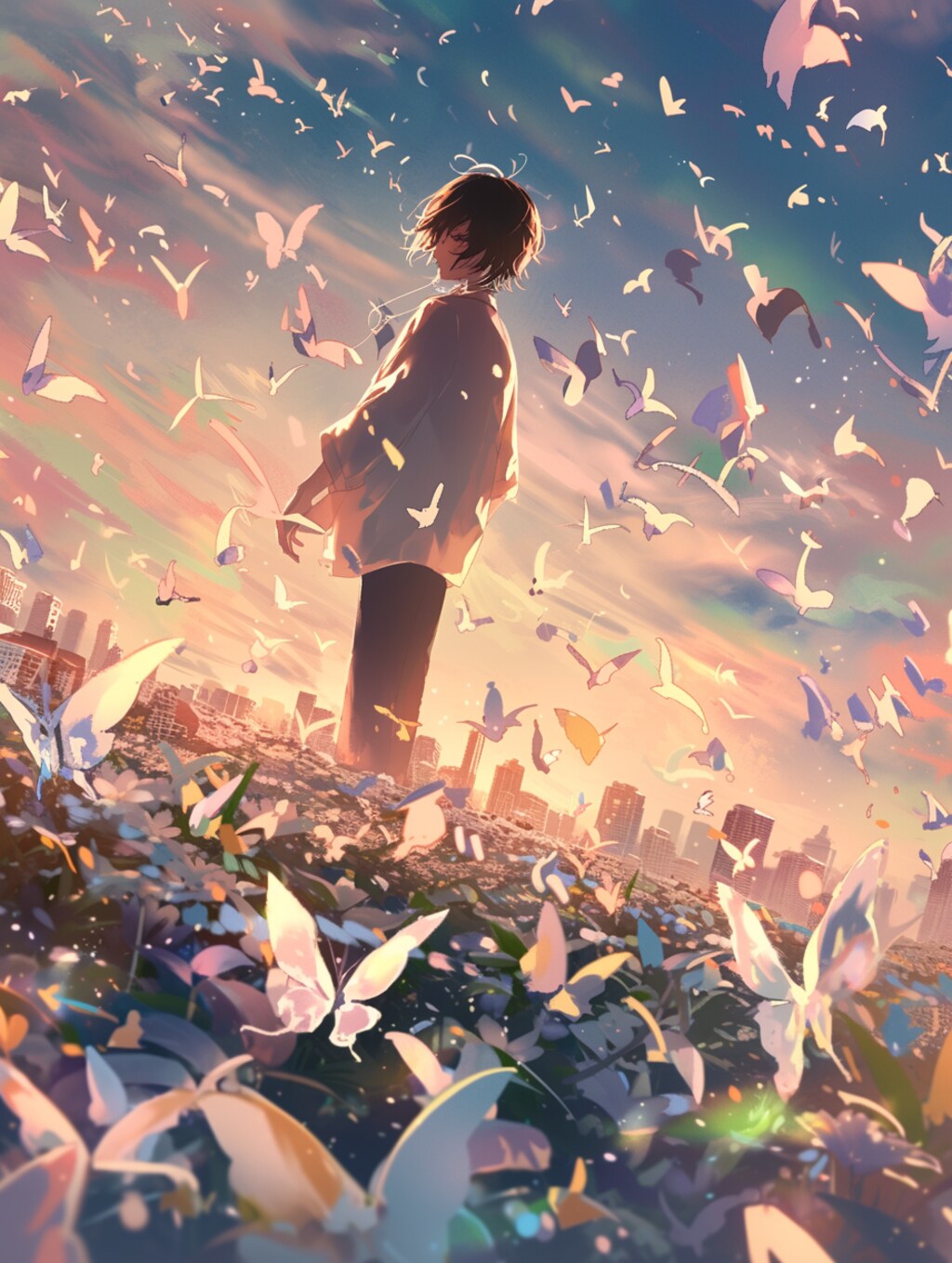 花舞う世界