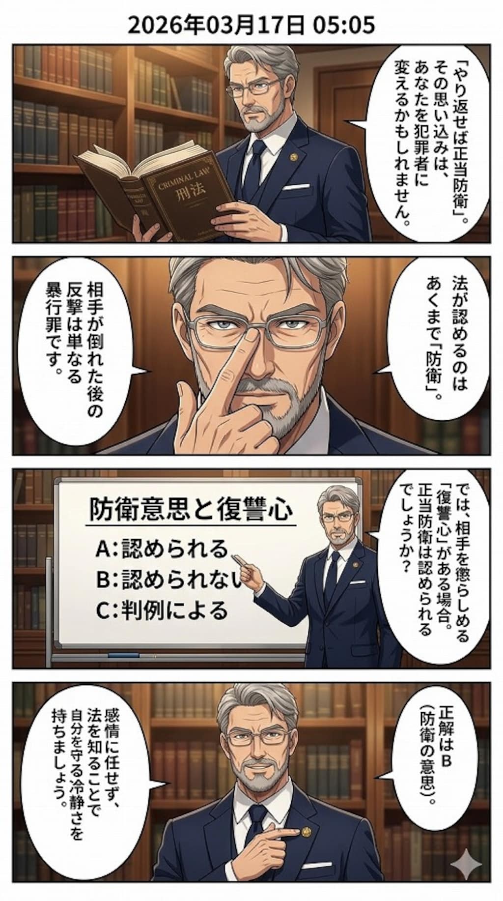 「正当防衛」の誤解