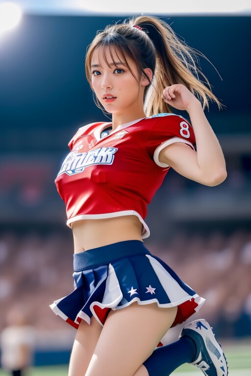 ミニスカートとチアリーダー