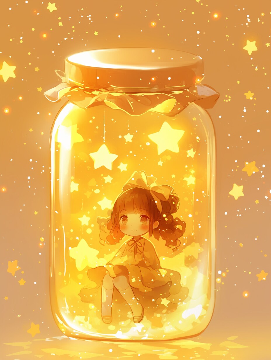 「瓶詰の少女」黄68 | の人気AIイラスト・グラビア