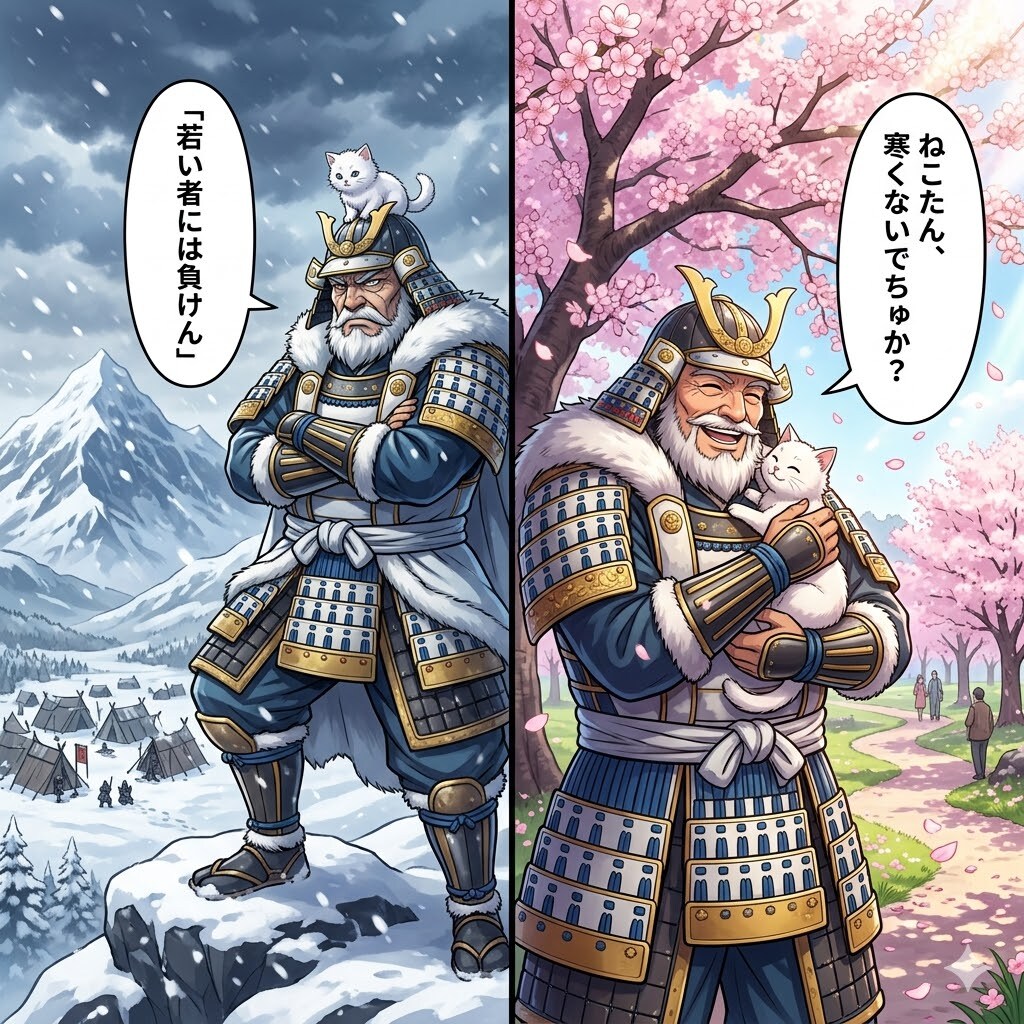 猫好き冬将軍ギャップ萌え