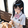 コーギーと一緒 6枚目
