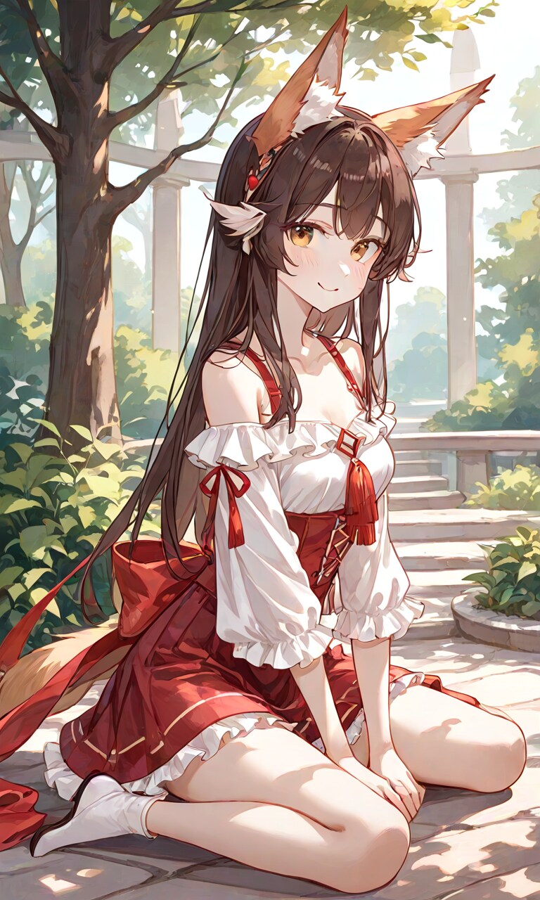 ちょっと外れた所で休憩中 | の人気AIイラスト・グラビア