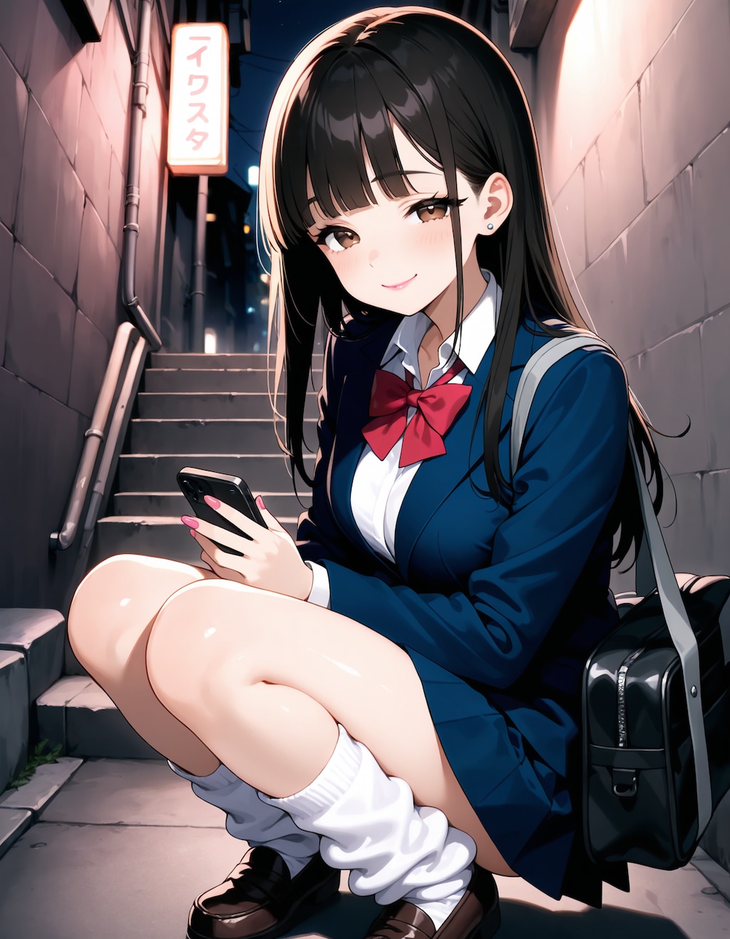 ネタ用キャラ　黒髪清楚系ギャル