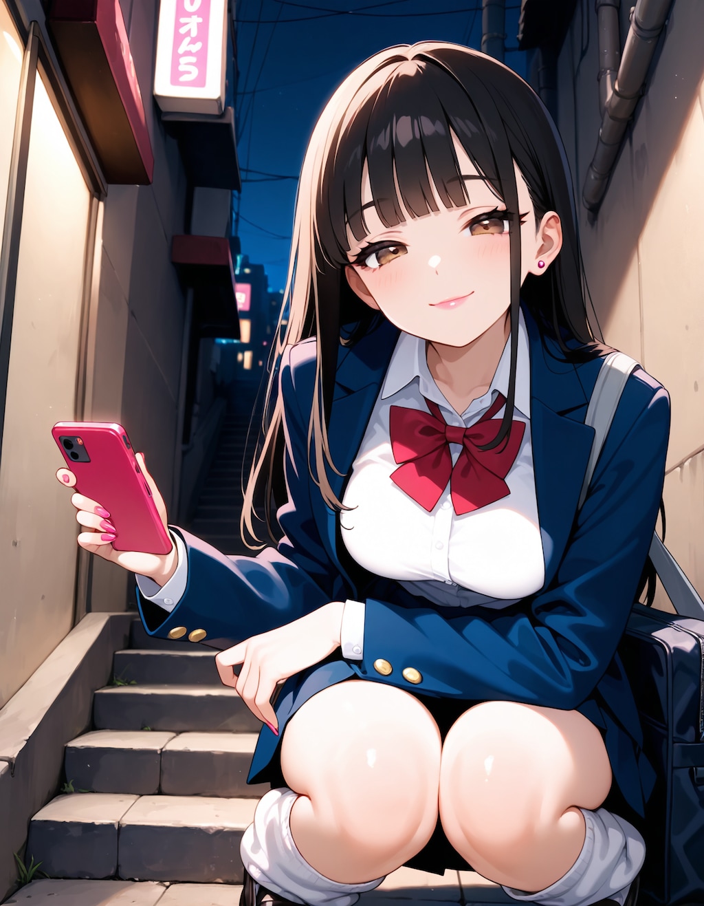 ネタ用キャラ　黒髪清楚系ギャル