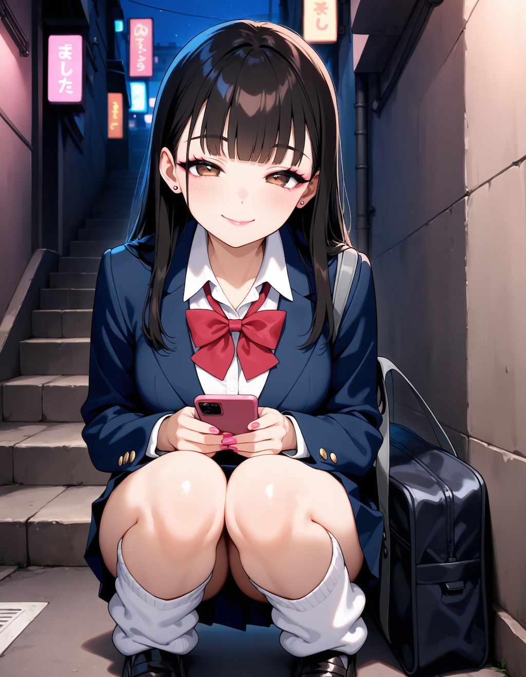 ネタ用キャラ　黒髪清楚系ギャル