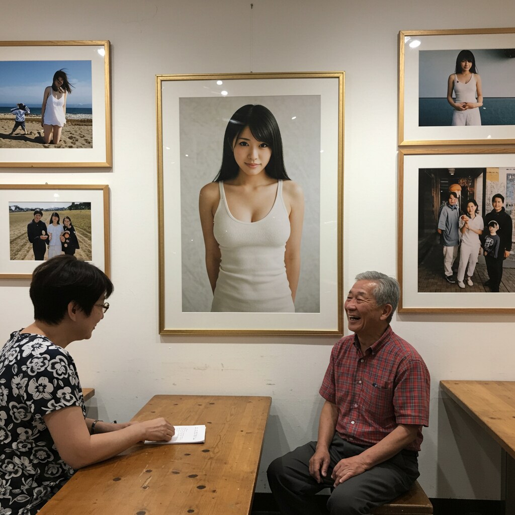 おねえさんばかり撮るアマチュア写真家おじさん個展を開く