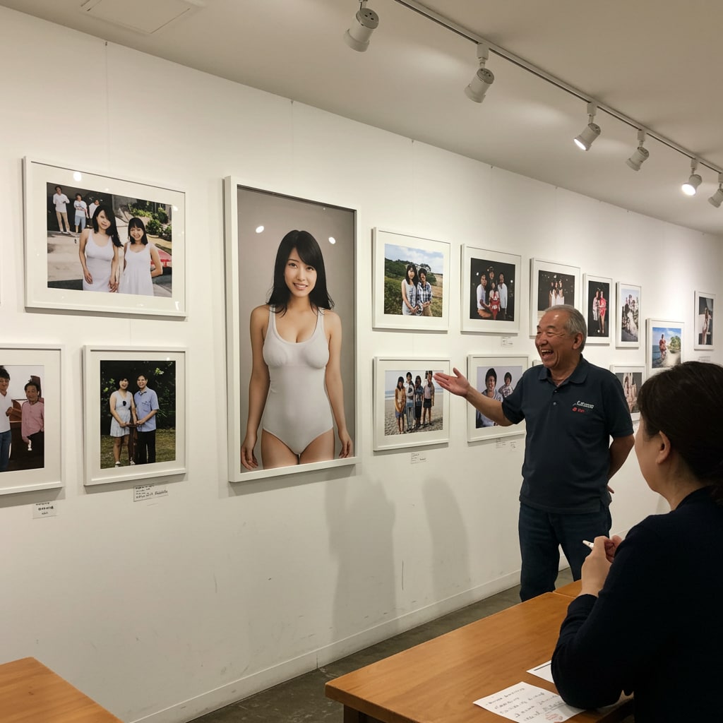 おねえさんばかり撮るアマチュア写真家おじさん個展を開く