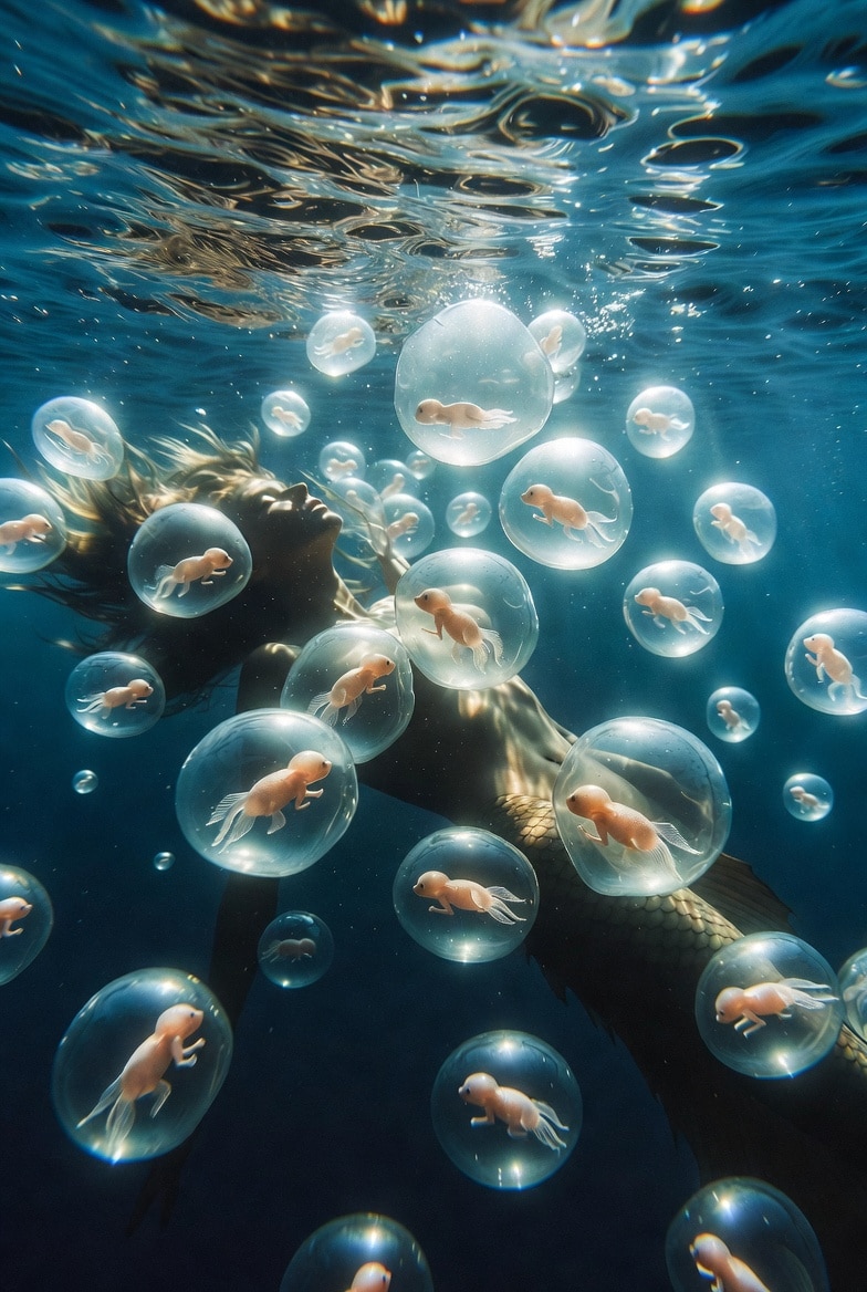 人魚の産卵 | の人気AIイラスト・グラビア