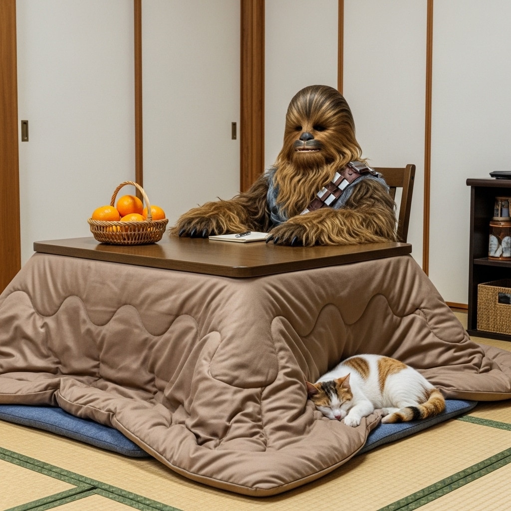 猫と一緒にくつろぐ