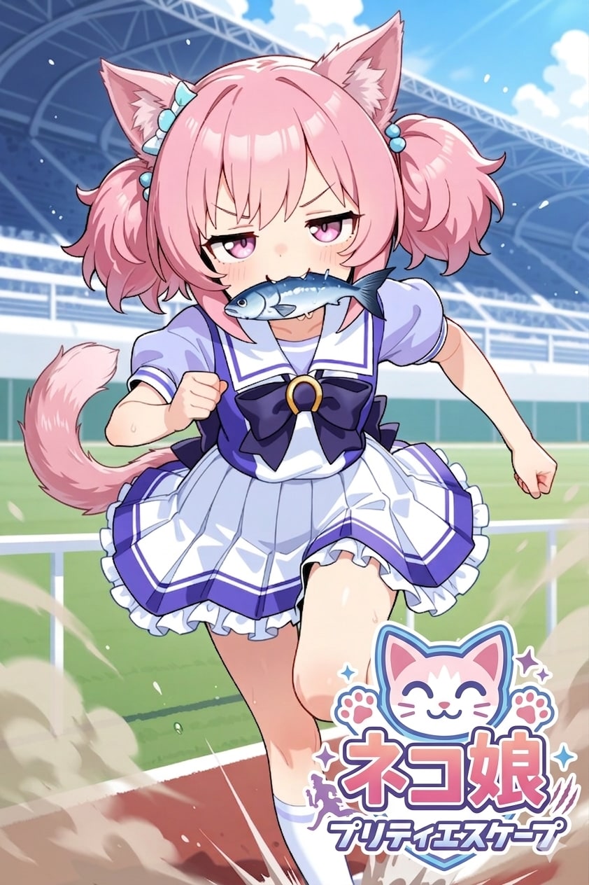 ネコ娘　プリティーエスケープ！！ | の人気AIイラスト・グラビア