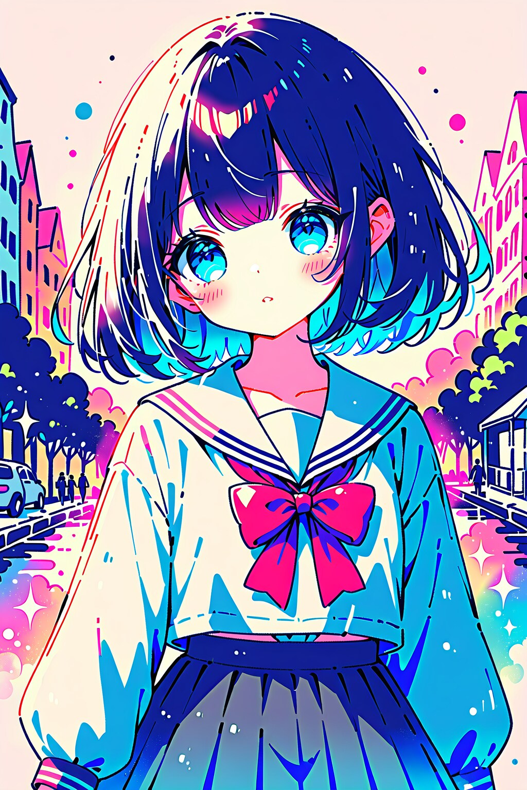 雨上がりの帰り道　その２ | の人気AIイラスト・グラビア