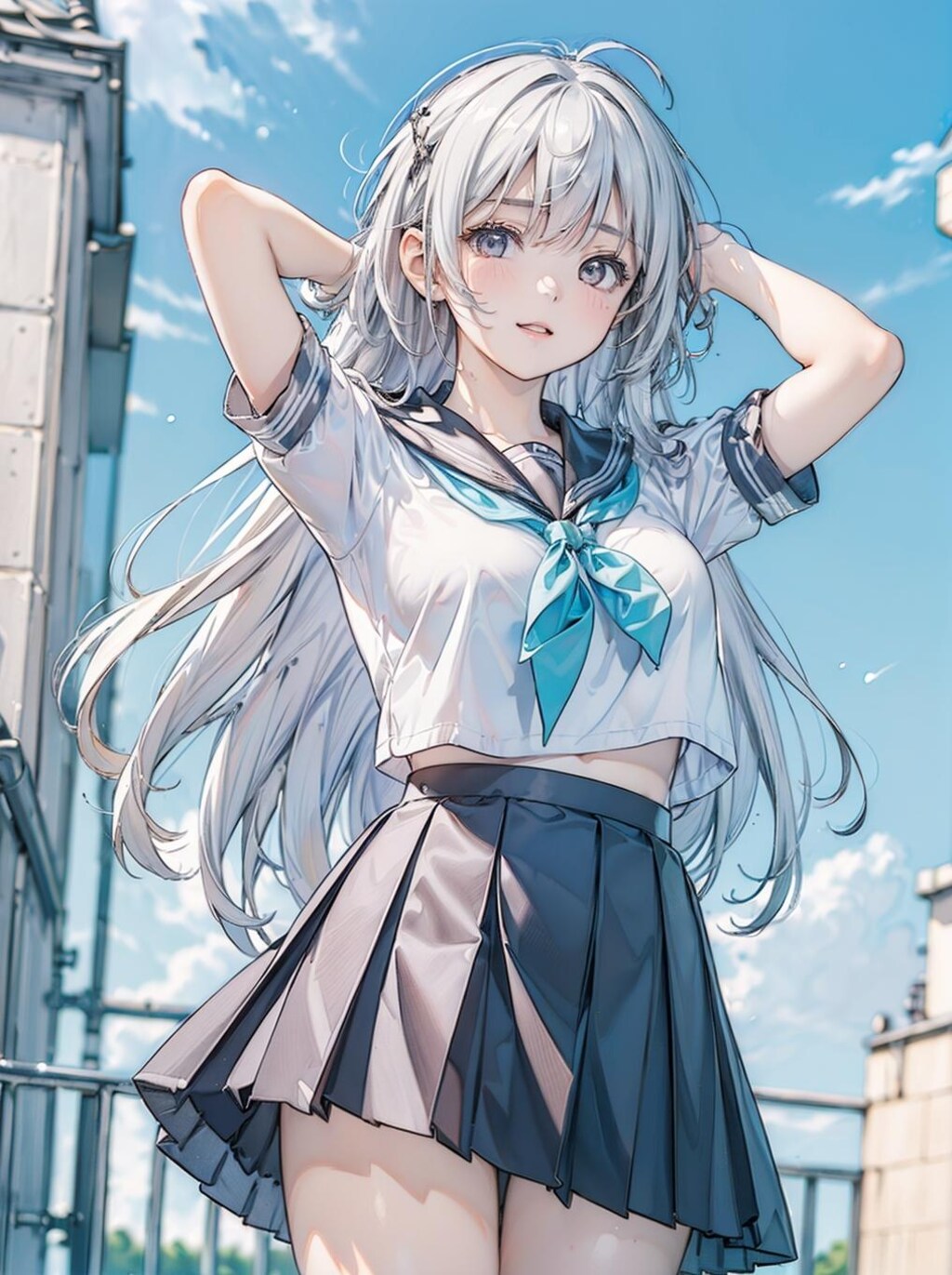 制服 / 屋上