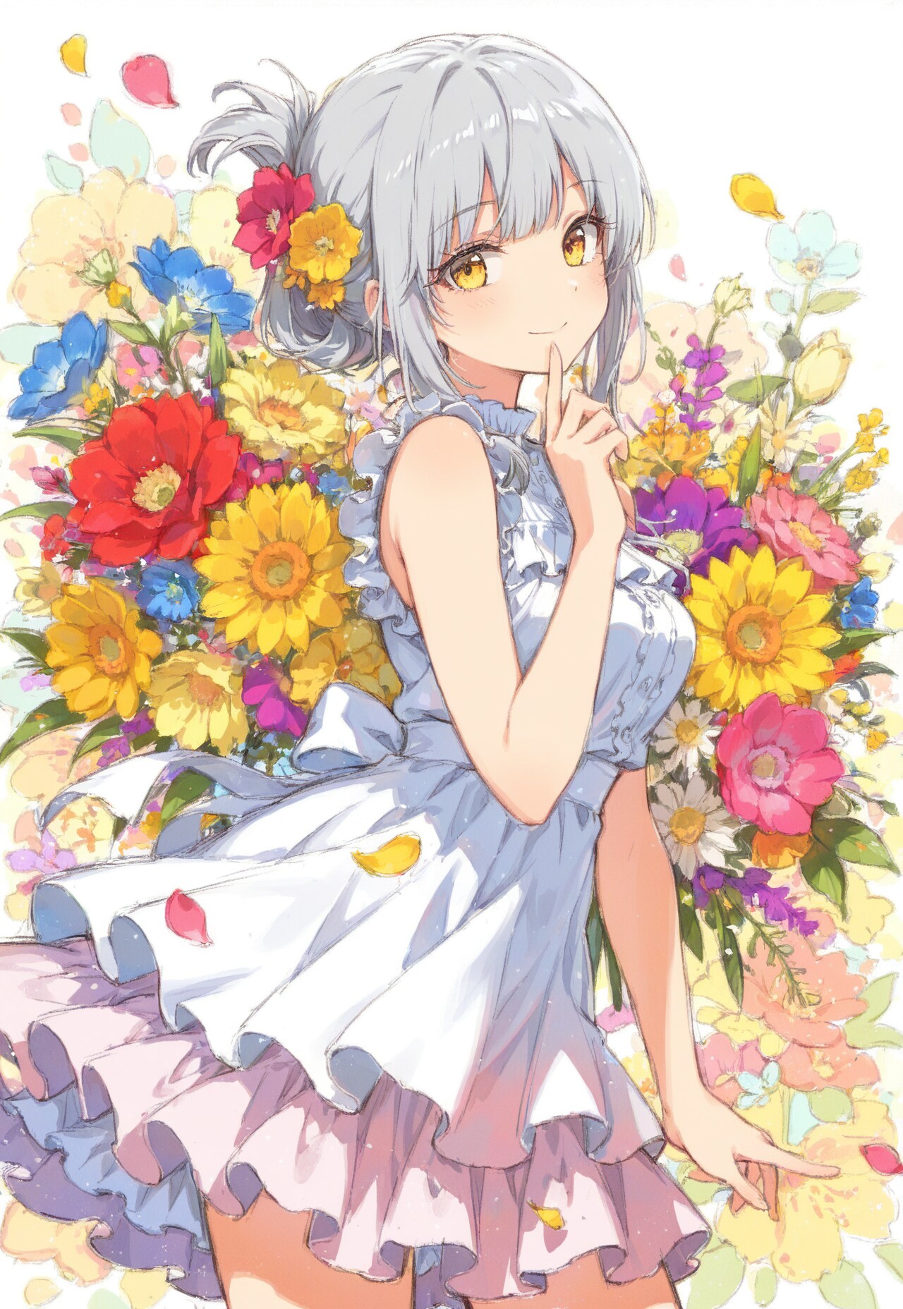 看板娘　flowers